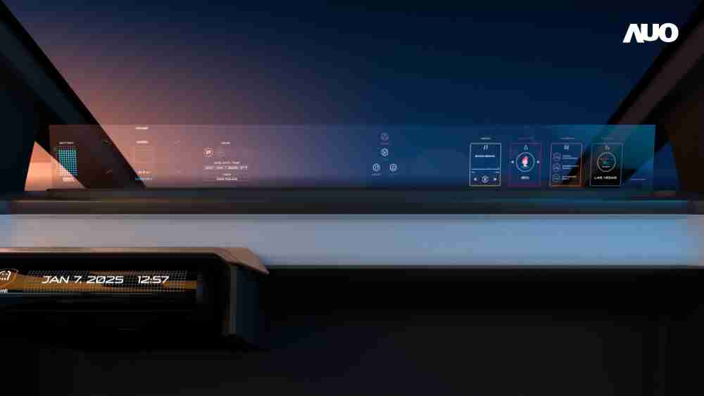 NG大舞台无界透明显示接口(Horizon Image Glass)透过车运算方案整合仪表板、、中控台及副驾显示器，，，，一体式全景呈现，，，，提供乘用者清晰的前方视野、、、行车必要信息与娱乐功能